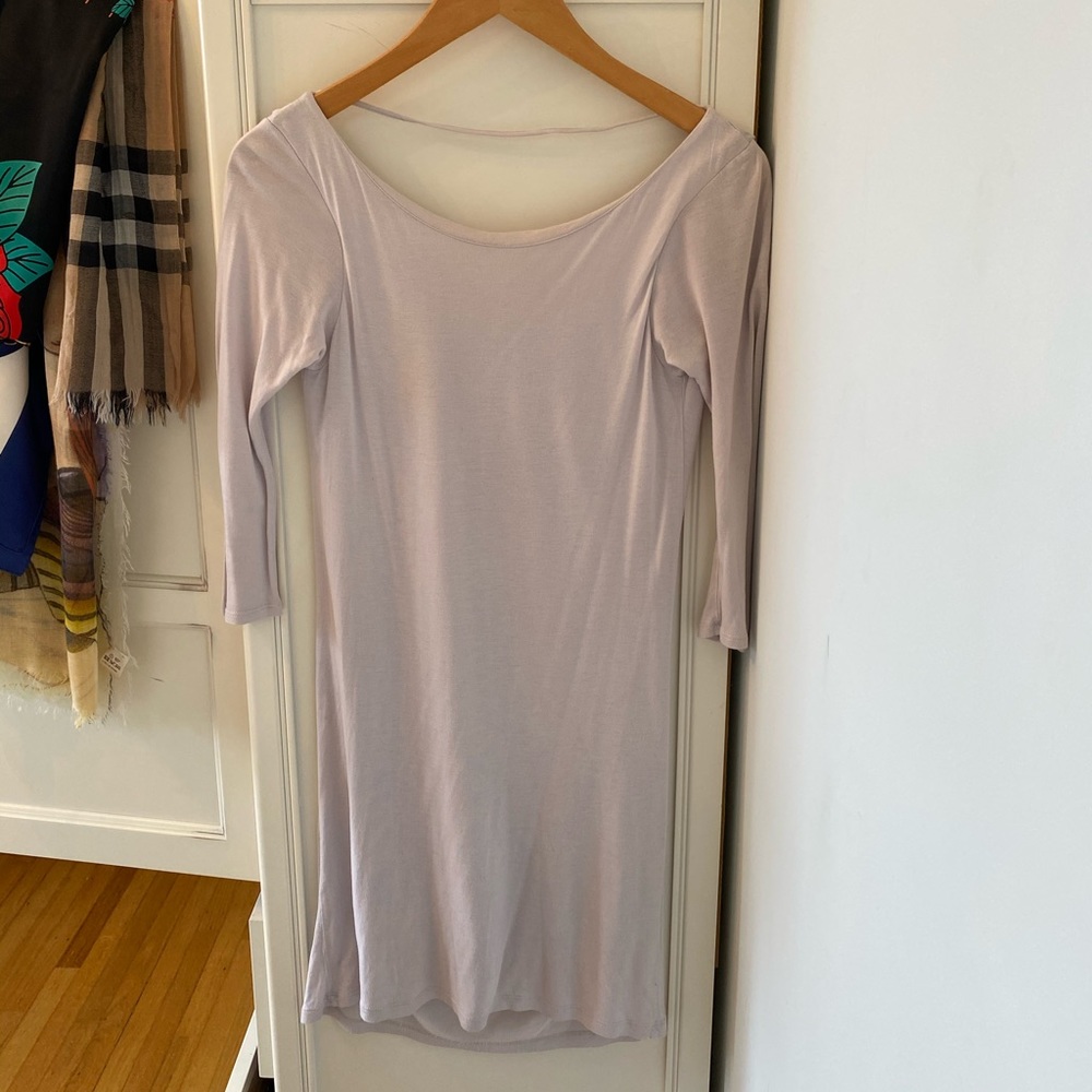 Zara Purple Midi Scoop back Dress - Picture 1 of 5